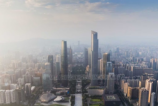 Trung tâm Tài chính CTF Quảng Châu tại Trung Quốc với độ cao 530 m