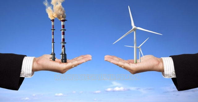 Phân biệt năng lượng tái tạo và nhiên liệu hóa thạch.