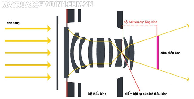 Tiêu cự máy ảnh là gì? Cấu tạo cơ bản của một ống kính máy ảnh.
