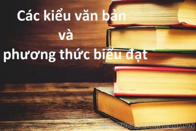 các phương thức biểu đạt chính trong văn học Việt Nam.