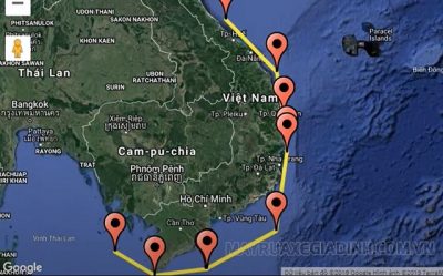 Bản đồ đường cơ sở của Việt Nam.