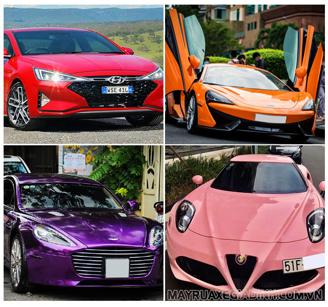 Mệnh Thổ mua xe màu gì hợp nhất? Màu đỏ, tím, cam, hồng là màu xe hợp mệnh Thổ nhất.