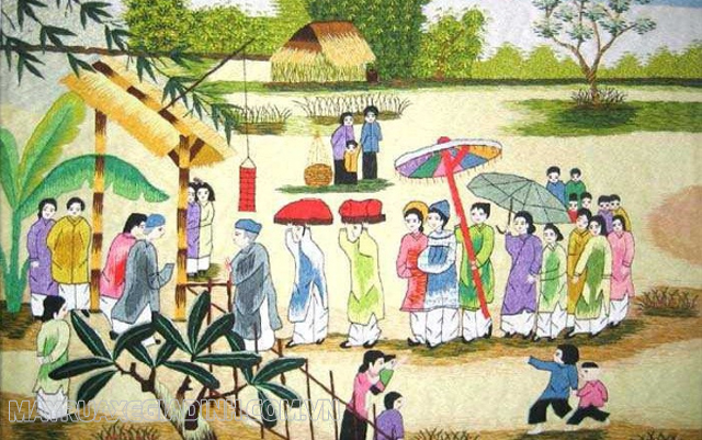 Lễ tảo mộ, hội Đạp Thanh trong tiết Thanh minh.