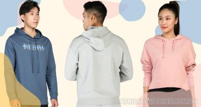 Áo hoodie có form rộng thoải mái cho cả nam và nữ.